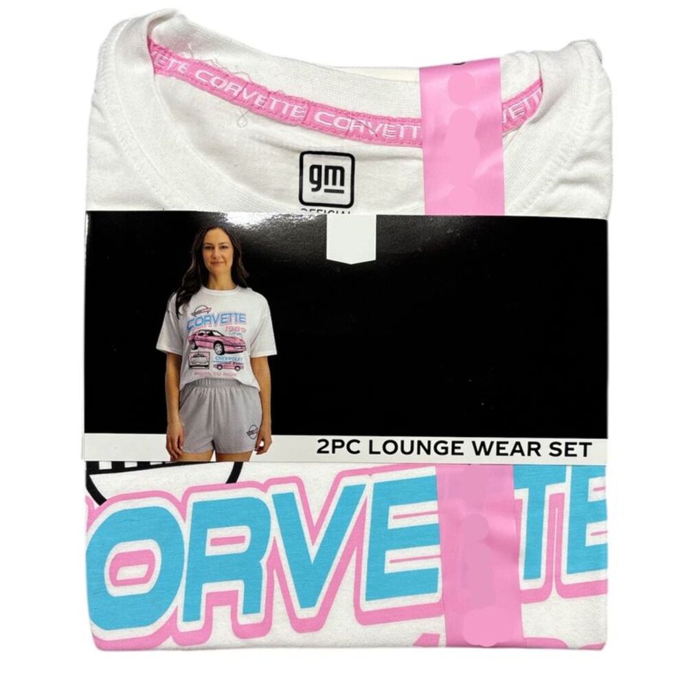 Corvette - Licensed Women's Short Sleeve T-Shirt and Boxer Short 2 Piece Pajama
